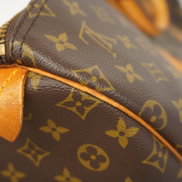 LOUIS VUITTON Authentic Brown Monogram Keepall 55 Boston Bag - Picture 7 of 14